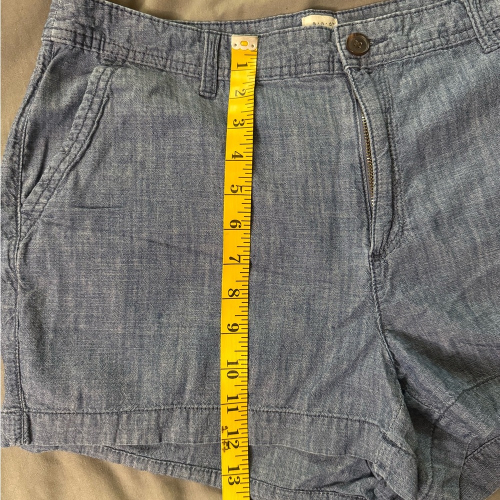 a new day Women's Blue Chambray Shorts - Picture 6 of 8